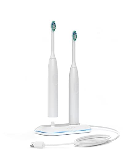 Image of Galvanox Dual Toothbrush Charger for Philips Sonicare Electric Toothbrushes - Replacement for HX6100 Works with Protective Clean 4100, 6100, Kids models & More (Waterproof Charging Base) 2-in-1