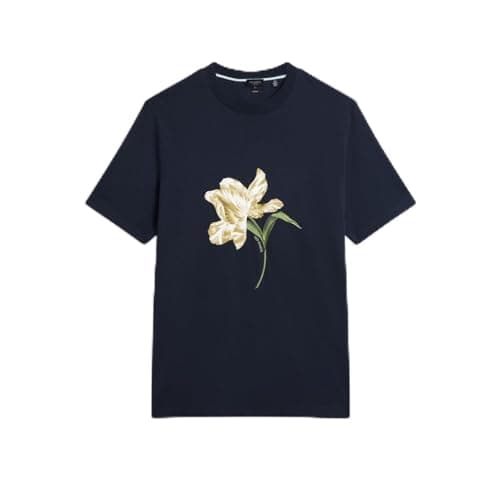Image of Ted Baker Mens Flower T-Shirt Navy XL