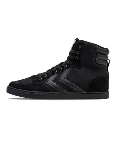 Image of Hummel Unisex Slimmer Stadil Tonal High Hi-Top Trainers, Black, 8 UK