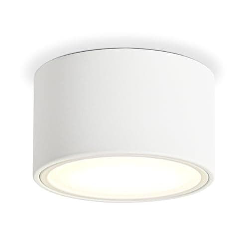 Image of KYOTECH LED Surface Spotlight – 3000 K Matt White Ceiling Spotlights 6 W 550 LM GX53 – Diameter 95 x 55 mm Surface 230 V Ceiling Spotlight for Bedroom Living Room