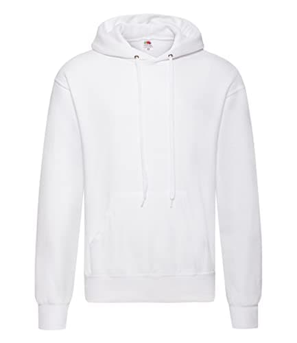 Image of Fruit of the Loom Men's Pull-over Lightweight Hooded Sweat, White, Small