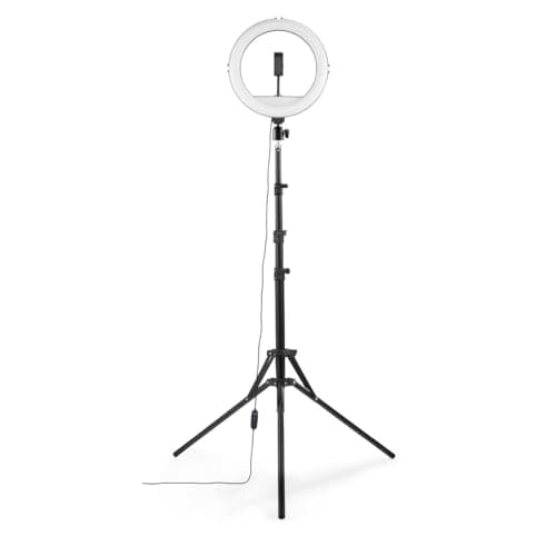 Image of Hama "SpotLight Steady 120 III" LED Ring Light, Ring Light Tripod for Mobile Phones