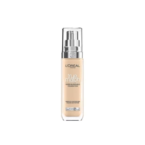Image of L'Oréal Paris Foundation for Face, Skincare Infused with Hyaluronic Acid, True Match Hydrating Liquid Foundation for All Skin Tones, SPF 16, 2N Vanilla,30 ml