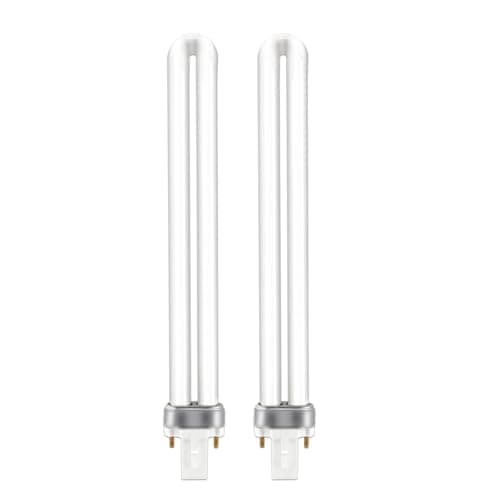 Image of G23 2Pin 9W Compact Fluorescent Lamp, Neutral White 4000k, 720LM, AC 220-240V, G23 2-Pin CFL Energy Saving Lamps, U Light Shaped Tube, Applicable to Living Room, Bedroom, Corridor, Non-Dimmable, 2pcs