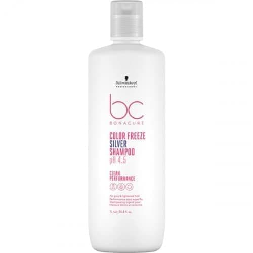 Image of Schwarzkopf Professional Bonacure PH 4.5 Color Freeze Silver Shampoo, 1000 ml