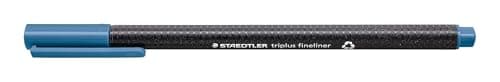 Image of STAEDTLER 334-63 Triplus Fineliner Superfine Pen, 0.3mm Line Width - Delft Blue (Box of 10)