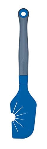 Image of Colourworks 'The Swip' Silicone Spatula and Whisk Cleaner Tool, Blueberry, 29 cm, Blue