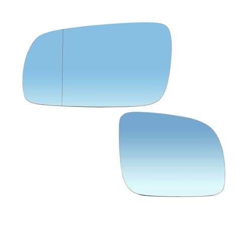 Image of Wing Mirror Glass For VW For Golf For Bora 96-04 Pair Wing Mirror Glass Heated 1J1857521C 1J1857522C Convex Blue Heated Rearview Mirror Glass