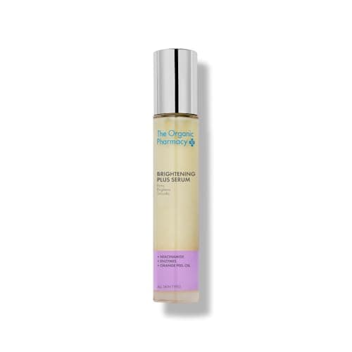 Image of The Organic Pharmacy Brightening Plus Serum, 35ml - Firms, Brightens, Smooths, With Niacinamide, Enzymes, Orange Peel Oil, Organic 21%, Natural 81.9%