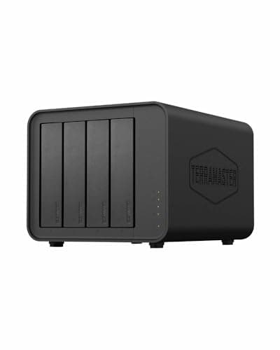 Image of TERRAMASTER D4-320 External Hard Drive Enclosure - 4bay USB 3.2 Gen2 10Gbps Type-C USB Storage Hot Swappable Plug and Play (Diskless)