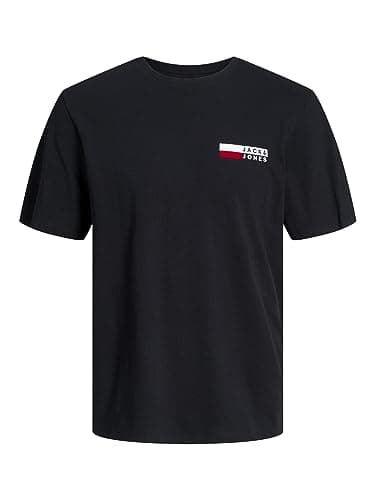 Image of JACK & JONES Male T-Shirt Plus Size Logo T-Shirt, Black 1, L