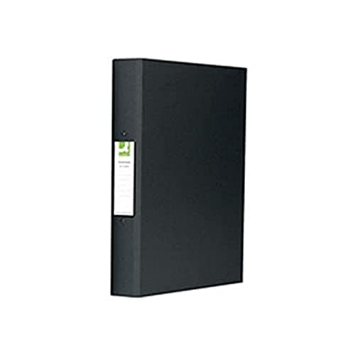 Image of Q-Connect KF02005 2-Ring Binder A4 25mm Polypropylene - Black (Pack of 10)