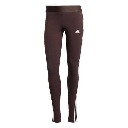 Image of adidas Women's 3 Stripes Leggings , shadow brown, XS