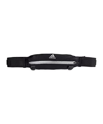Image of adidas Run Belt Belt, Unisex Adult, unisex_adult, Waist Pack, FJ4510, Black/Black/Reflective Silver, one size