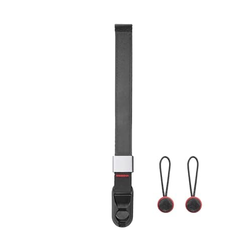 Image of Peak Design Cuff Camera Wrist Strap, Black, Compatible with DSLR, Compact and Point-and-Shoot Cameras, Low Profile, Quick Release and Connection, 90 kg Capacity, Camera Straps for Photographers