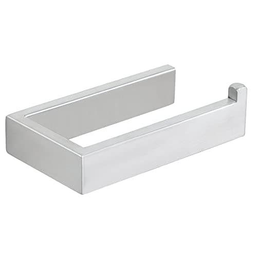 Image of Sayayo Toilet Roll Holder Wall Mounted SUS304 Stainless Steel Toilet Paper Holder for Bathroom Kitchen, Brushed Nickel Square Design, EGKN2211-LS