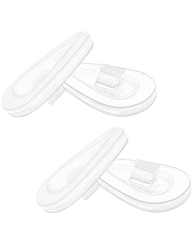 Image of BlazerBuck Replacement Nose Piece Pads for Oakley Socket 5.5 OX3218 | Socket 5.0 OX3217 | Socket Ti OX5019 Clear + Clear
