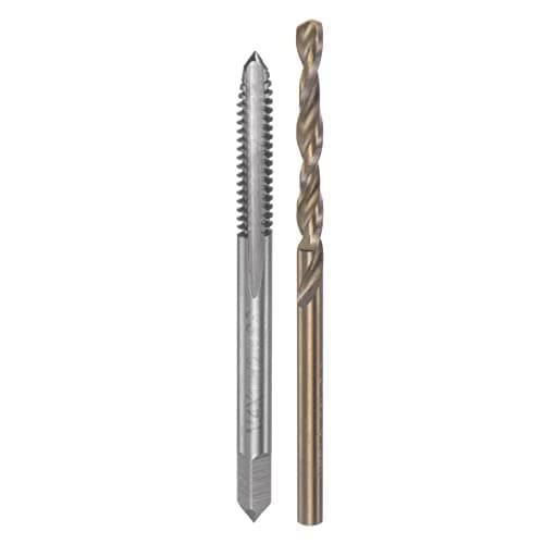 Image of sourcing map Tap & Bit Sets, M4 x 1 H2 Straight Flute Machine Thread Milling Tap, 3mm M35 Cobalt High Speed Steel (HSS-CO) Twist Drill Bit