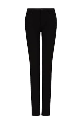Image of Armani Exchange Women's J24 Super Skinny High Rise Ultra Stretch Cotton Denim Jeans Jeans, Black Denim,