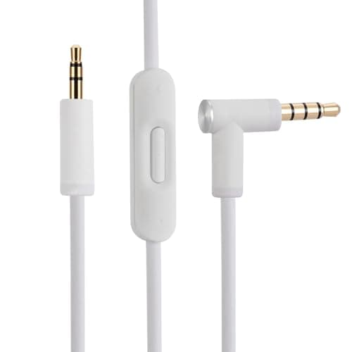 Image of Solo 2 3 HD Studio 2 3 Pro Replacement Headphone Audio Cable, Compatible with Beats by Dr. Dre Headphones Beats Solo Studio Detox Detox Pro Headphones 3.5mm Male to Male, Volume Control Remote Talk