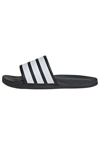 Image of adidas Unisex ADILETTE COMFORT 2.0 SLIDES, core black/ftwr white/carbon, 8 UK