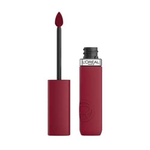Image of L'Oréal Paris Liquid Lipstick, Intense Colour, Longwear Matte Formula with Hyaluronic Acid, Transfer- and Smudge-Resistant, Infallible Matte Resistance, Shade: 500 Wine Not