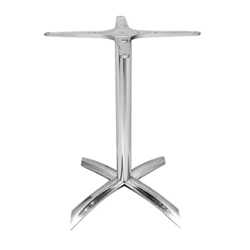 Image of Bolero Flip Top Aluminium Table Base Aluminium with New Useful Features