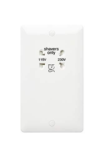 Image of MK MB701WHI Base 115/230V SHAVER SOCKET 50Hz/60Hz, White