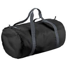 Image of Bagbase Original Barrel Bag Colour=CLassic Pink/White Size=O/S