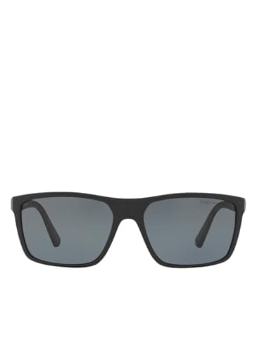 Image of Polo Ralph Lauren Men's 0ph4133 528481 59 Sunglasses, Black (Black/Polargrey), 7 1 4 UK