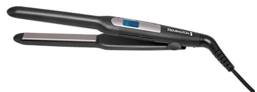 Image of Remington Hair Straightener with Extra Slim Plates (for Short Hair, Pixies, Bangs, Small Curls, Advanced Ceramic Coating, Digital Display, 9 Settings 150-230°C, Fast Heat up) S5515