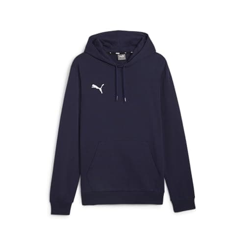 Image of PUMA Mens Teamgoal Casuals Hoody Pullover, Puma Navy-puma White, XXL EU