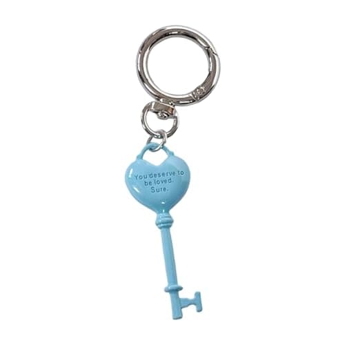 Image of Hangsu Classical Heart Keychain Jewelry Trendy Alloy Keyring Gift Elegant Key Chain for Friend Family Romance Occasions Portable Love Keychain for Bags & Backpacks
