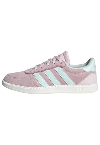 Image of adidas Unisex Kids BREAKNET Sleek Shoes Junior, Clear Pink/Halo Mint/Bliss Pink, 5 UK