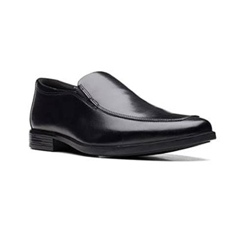 Image of Clarks Howard Edge Mens Black Leather, 6.5