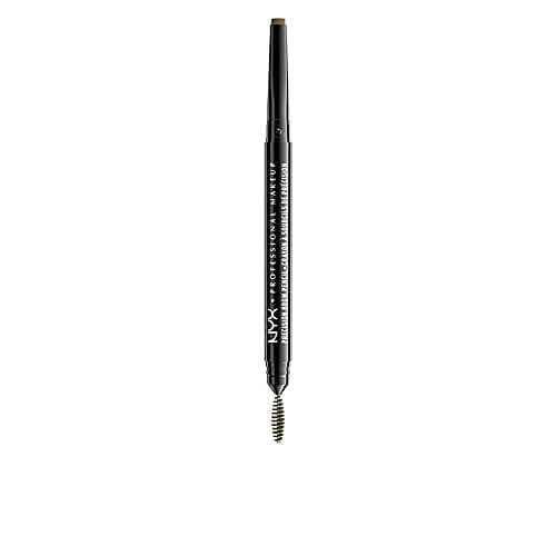 Image of NYX Professional Makeup Precision Brow Pencil, Dual Ended with Flat Tip Pencil and Spoolie Brush, Vegan Formula, Long-Lasting & Natural Finish, Shade: Taupe