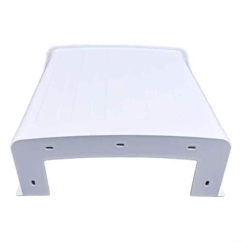 Image of White Outdoor Security Camera Cover Shield| Waterproof Sun Rain Shade Protective Roof for CCTV Cameras| Plastic Housing(1pc)