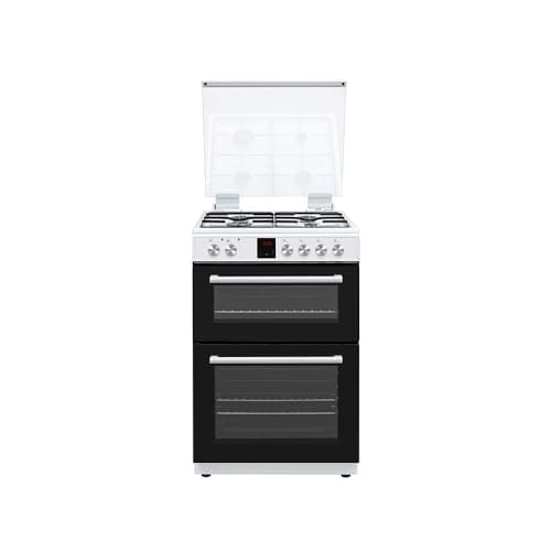 Image of TKGD60W white freestanding 60cm double oven gas cooker