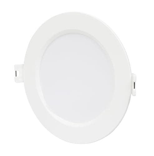 Image of Bright Source Core LED Round Panel Downlight, Slimline Recessed Ceiling Spotlight, 6W, 540lm, 4000K Cool White, IP20, 105mm Cutout, LED Driver Included