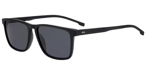 Image of Boss 0921/S BLACK/GREY BLUE 55/17/145 men Sunglasses