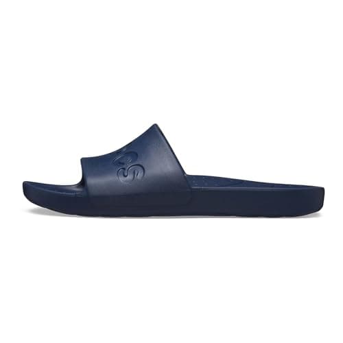 Image of Crocs Unisex's Slide Sandal, Navy, M6/W7 UK