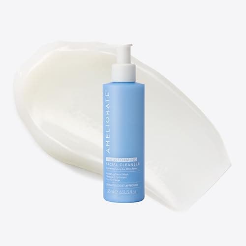 Image of AMELIORATE Transforming Facial Cleanser 200ml | Hydrating Face Wash for Dry, Sensitive & Dehydrated Skin | Gentle Cream Cleanser with PHA to Smooth Texture & Brighten | UK Dermatologist Approved