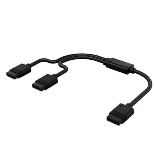 Image of Corsair iCUE LINK Y-Cable - 600mm Straight - Black
