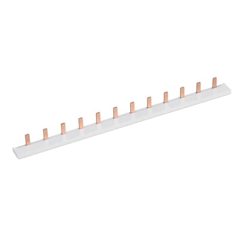 Image of TONGOU Consumer Unit Bus Bar, 1P 12Way 63A 230/415V Standard Specification Copper Bus Bar, Suitable for Circuit Breaker, MCB, RCD and Distribution Box