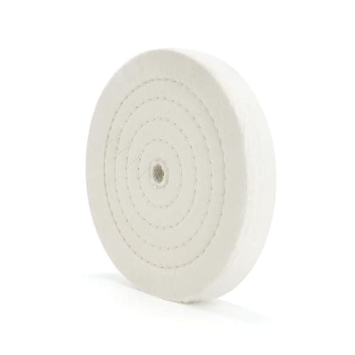 Image of scottchen PRO Buffing polishing Wheel 8" x 5/8" Arbor (70 Ply) Fine Cotton for Bench Grinder Buffer Motor - 1pcs