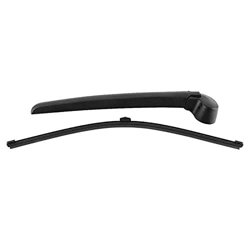Image of Set of Plastic Car Auto Rear Windshield Wiper Arm & Blade Windscreen Wiper Fit for A4 B8 2008-2013 (Black)