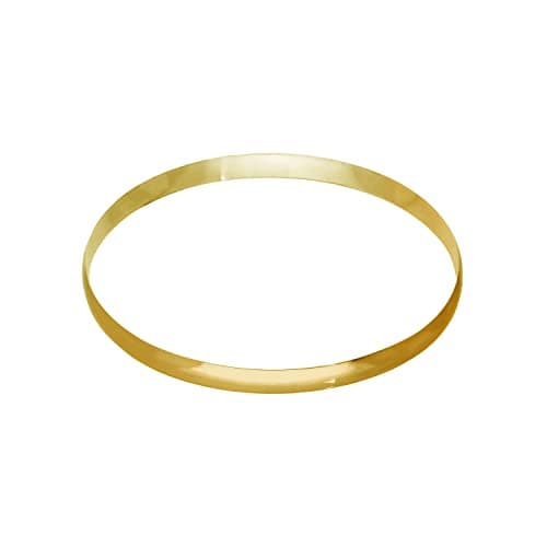 Image of jewellerybox Gold Plated Sterling Silver Plain Round 65mm Bangle
