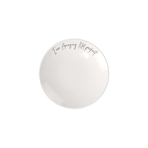 Image of Villeroy & Boch - Statement Breakfast Plate Amazing not Perfect 21 x 21 x 2.5 cm, Porcelain Plate White