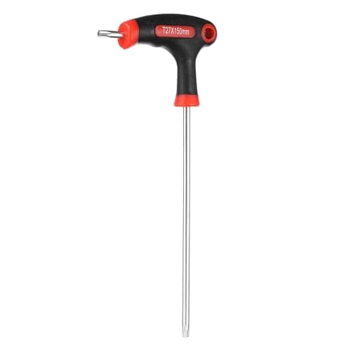 Image of sourcing map T-Handle Torx Key Wrench T27 CR-V Dual End T-Key Wrench Torx Screwdriver Hex Keys Tool for Automotive Household Maintenance, Red Black