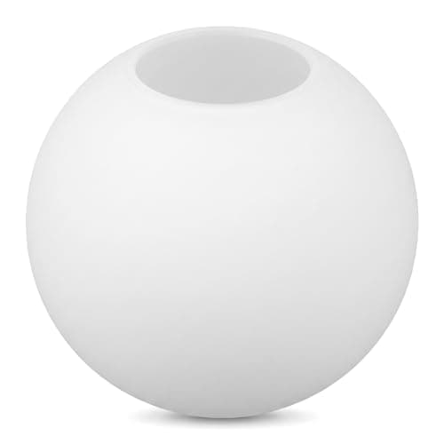 Image of Gadpiparty 120mm Glass Globe Lamp Shade, Frosted Milk White Sphere Replacement Shade for Pendant Light, Wall Sconce and Ceiling Fixtures, 60mm Fitter Opening Round Ball Light Cover for Home Lighting